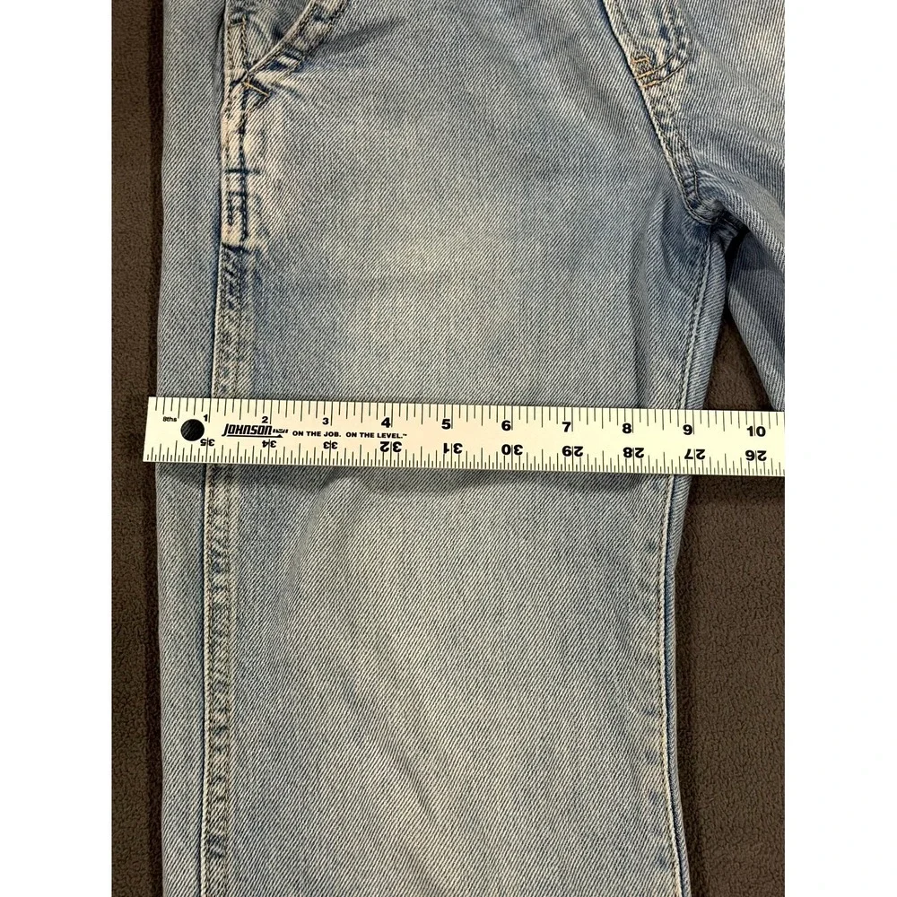 Gap Bib Overalls Girls L (10) Blue Denim Cotton Medium Wash Straight Leg Rugged‎